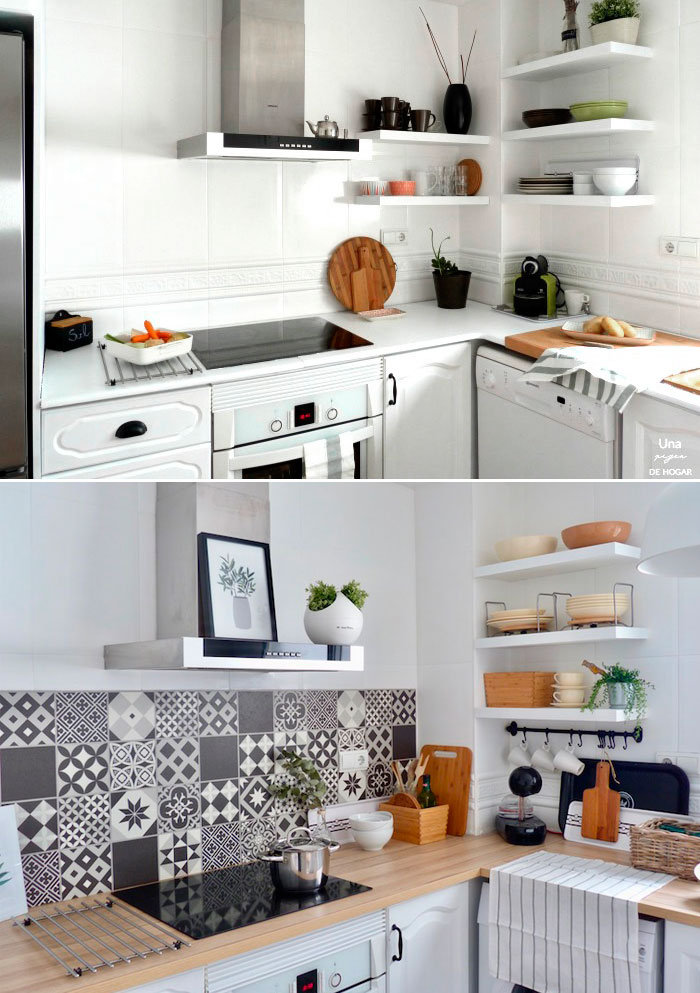 Pintar muebles de cocina. Antes y después, fotos y consejos