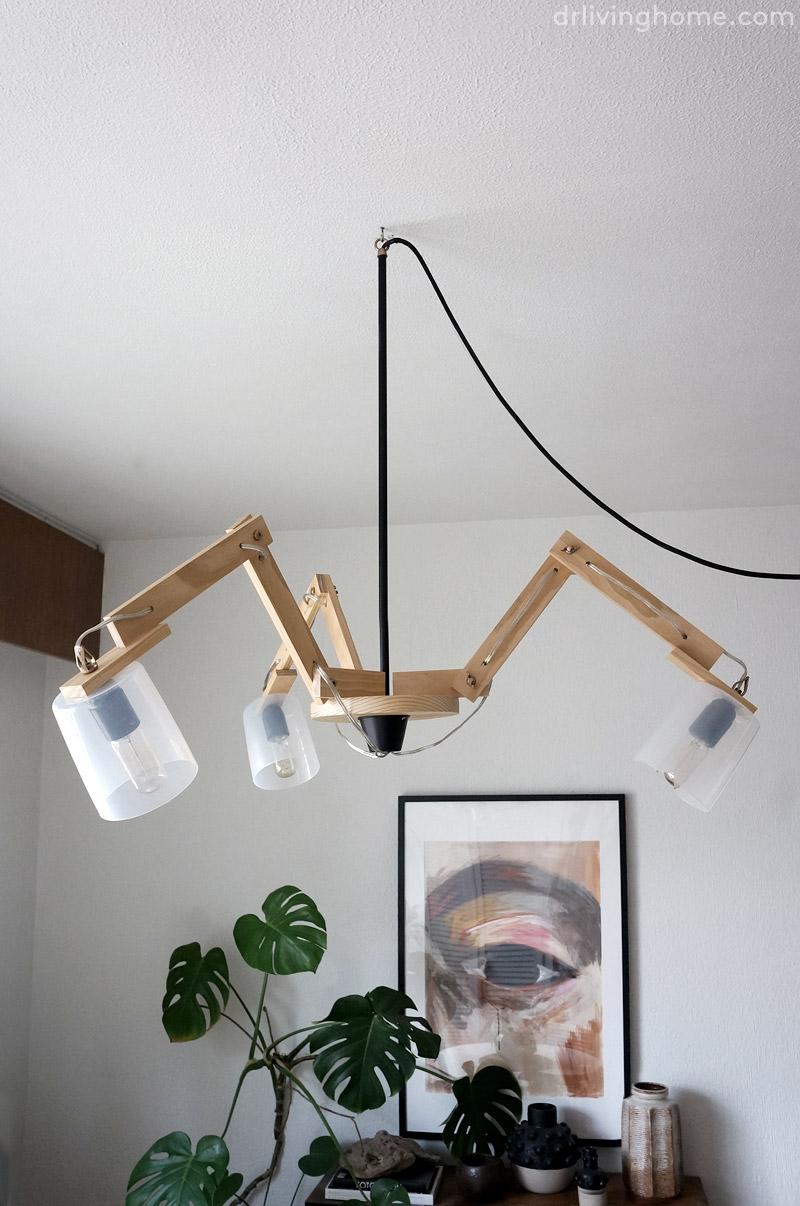 Un DIY para hacer una lampara de techo con papel